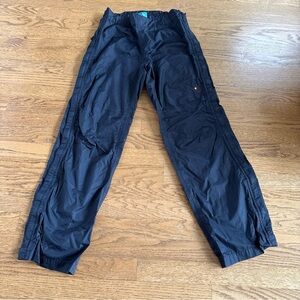 Isis Women's Rain Pants Windbreaker, Water-Resistant, Full Side Zip, Size 6